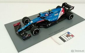 1:18 Spark Alpine A521 Ocon víťaz Hungaroring 2021