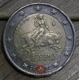 2 Euro 2002 "S" Grecko ražba Finland - nabídněte cenu. X13