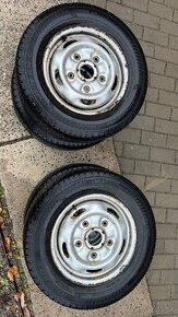 Plechové disky 5x160 r15 + zimné pneu 195/70 r15C