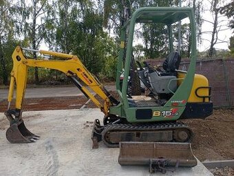 Yanmar B 15-3 minibager vaha 1500kg, vymena