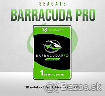 HDD Seagate BarraCuda Pro, 2,5" - 1TB, 7200 ot/min