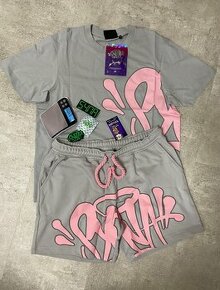 Syna World Short Set - Grey/Pink