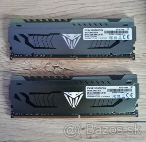 Patriot Viper Steel 16GB (2x8GB) 3600MHz strieborná