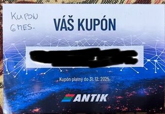 Antik TV voucher kupon na 6 mesiacov TV cez internet