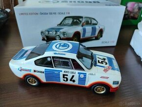 Škoda 130 RS n. 54 Rally Monte Carlo 1977 1:18