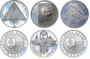 Rozpredávam zbierku strieborných Eurominci z Kremnice