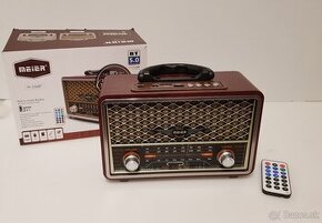 Retro radio MEIER M-156B dialkove ovladanie, BT