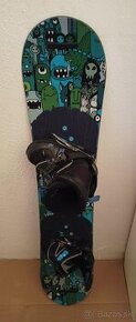 120 cm detsky snowboard BURTON + viazanie + boty