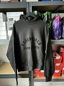 Fear Of God Essentials Jet Black Hoodie