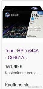 HP 644A Cyan a HP 644A Black