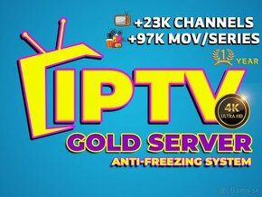 IPTV GOLD Server 4K UHD (1 jaar)