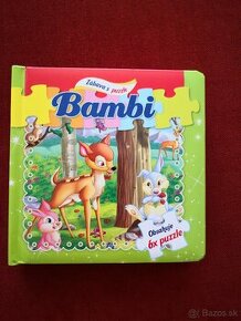 Predám detskú knihu Bambi s puzzle