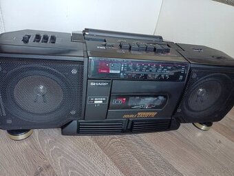 Sharp WQ T 238H bk, radiomagnetofon retro 2 kazeťák