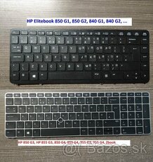 Klávesnice HP 850 840 G1 G2// 850 855 G3 G4 Zbook 15UG3 - 1