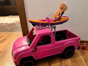 Barbie auto s kajakom