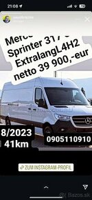 Mercedes-Benz Sprinter 317 CDI ExtralangL4H2
netto 39 900eur - 1