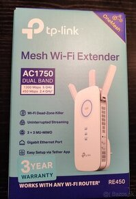 Predám zosilňovač signálu Wi-Fi TP-Link RE450