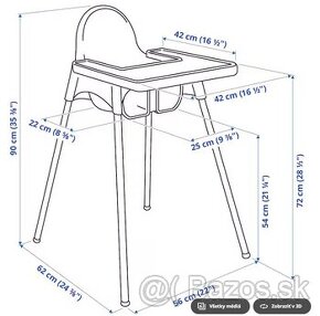 Detská jedálenská stolička Antilop