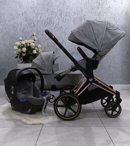 TROJKOMBINÁCIA CYBEX PRIAM ROSEGOLD KOI CRYSTALLIZED