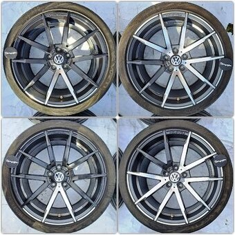 5x112 Chróm & Black Audi VW Škoda Seat 225/40 R18 Letné