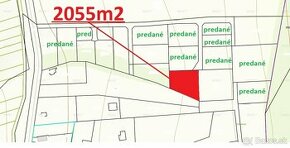 Investičný stavebný pozemok - 2055m2