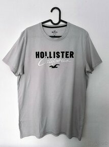 Hollister pánske tričko bledosivé L