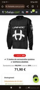 dres Unihoc brankar florbal shield