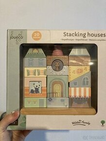 Montessori hračka Joueco Stacking House