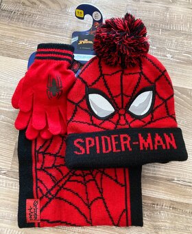 Set-nové/Detský zimný set Spider-man,čiapka,rukavice,šál