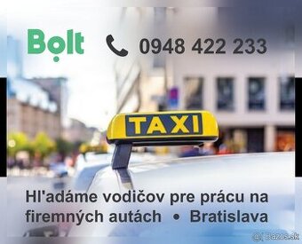 Vodič taxi BOLT - Bratislava