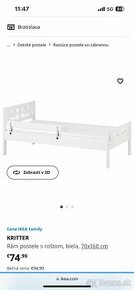 Detska postel ikea Kritter