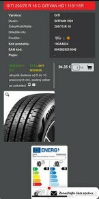 Pneu letne 205/75 R16C - 1