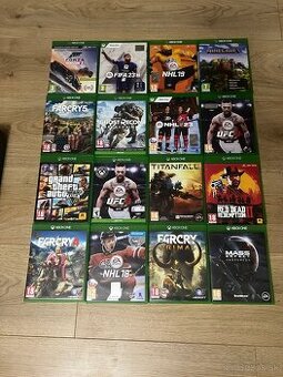 Predám hry na Xbox One - FIFA, NHL, UFC, GTA, RDR2…