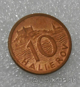 Mince: 10 Halierov 1939 UNC stav - Slovenský štát 1939-1945