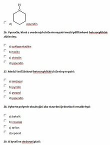 Chémia- LF UPJŠ- Cvičné testy - 1