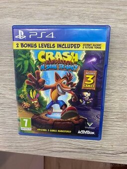 Predám hru na PS4 crash bandicooot n sane trilogy