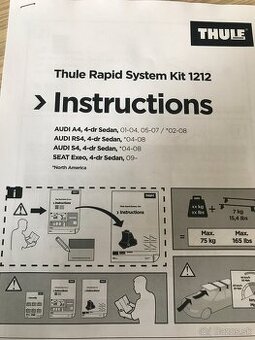 Kit 1212 Thule na Audi A4 - 1