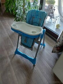 Jedálenská stolička modrá - 1