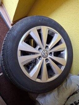 Predam alu disky s pneu leto 205/55 R16 - 1