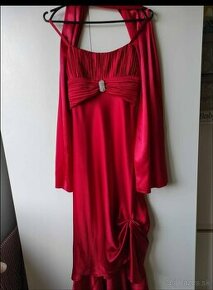 Červené spoločenské šaty 36