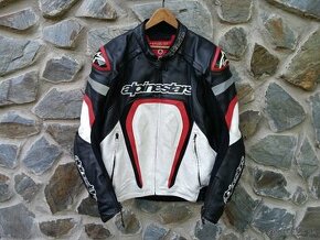 Kožená bunda na moto Alpinestars veľkosť č.56 XL - 1