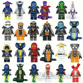 NINJAGO sada 24 ks postaviciek+zbrane - 1