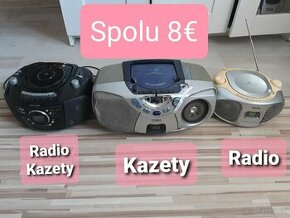 3x radio na suciastky