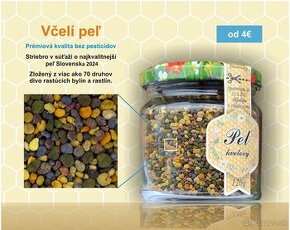 Včelí peľ mimoriadnej kvality a včelie produkty - včelí med