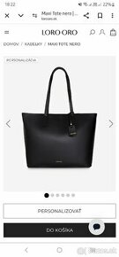 Loro oro maxi tote nero