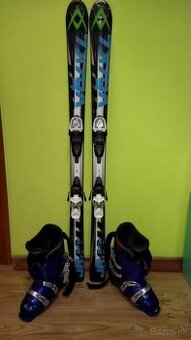 Junior lyze 140cm, lyziarky 43 (28,5cm)