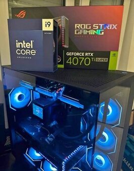 Herný PC ASUS ROG s Intel i9 14900K a RTX 4070 Ti- TOP STAV