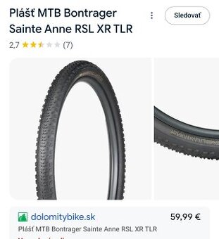 Plaste Bontrager Sainte Anne 29x2.4