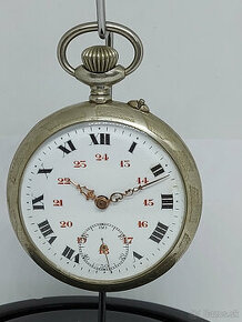 Starožitné vreckové hodinky 49mm argentan na predaj