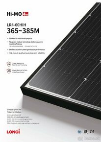 PV solárne panely Longi 375W - 1